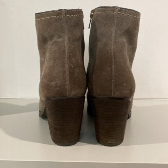 Browns Brown Suede Heeled Ankle Boots size 39 - Picture 3 of 12